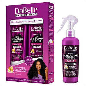 Kit DaBelle Meu Cronograma Perfeito: Shampoo 410ml e Condicionador 175ml + Selante