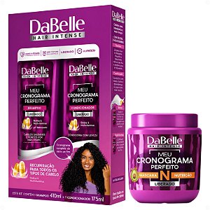 Kit DaBelle Meu Cronograma Perfeito: Shampoo 410ml e Condicionador 175ml + Máscara de Nutrição