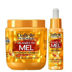 Kit DaBelle Milagres Do Mel: Máscara Hidratação 400g + Dose Milagrosa 60ml