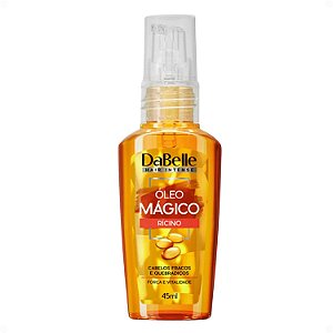 Óleo Mágico DaBelle Rícino Cabelos Fracos e Quebradiços 45ml