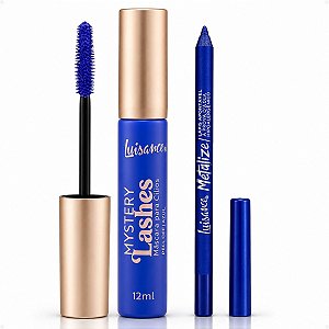Kit Luisance: Máscara Mystery Lashes Azul e Lápis Metalize