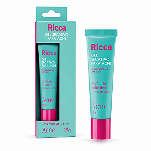 Gel Secativo Para Acne Ricca Seca Espinhas Em Até 12h 15g