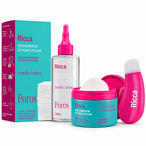 Kit Ricca Facial:Desobstrutor De Poros e Disco Redutor De Poros