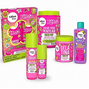 Kit Salon Line Xêrosa Vibes Pop Completo + Mimo Loção Corporal 200ml