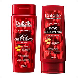 Kit Dabelle Sos Crescimento: Shampoo 250ml e Condicionador 200ml