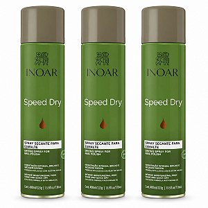 Kit Inoar Speed Dry: 3 Sprays Secantes Para Esmalte 400ml