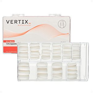 Tips Para Alongamento De Unha Vertix Pro Nails Square Com 500 Unidades Cód.: 2911