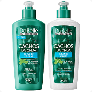 Kit DaBelle Cachos Da Onda: Creme de Pentear 270g e Gelatina Líquida 270ml
