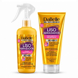 Kit DaBelle Liso Arrasador: Fluido Disciplinante 180 ml e Tratamento Defrizante 190ml