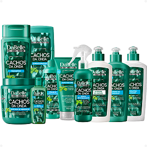 Kit Completo DaBelle Cachos Da Onda: Com Shampoo 250ml e Condicionador 200ml+ Máscara 400g e Finalizadores