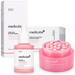 Kit Medicube Pdrn Pink: Sérum Facial e Creme Facial Encapsulado