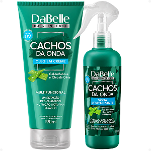 Kit DaBelle Cachos Da Onda:Óleo em Creme 190ml e Spray Revitalizante 200ml