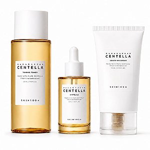 Kit Skin1004 Madagascar Centella: Tônico Facial 210ml, Ampola Multifuncional 55ml e Creme Facial 75ml
