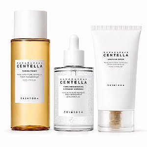 Kit Skin1004 Madagascar Centella: Tônico Facial 210ml, Ampola de Cápsula Iluminadora 100ml e Creme Facial 75ml
