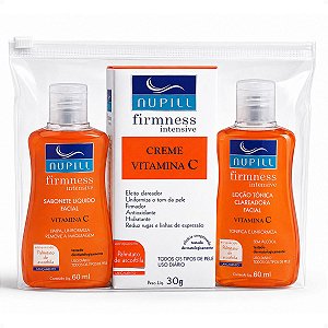Kit Travel Nupill Vitamina C: Sabonete, Hidratante e Loção Tônica