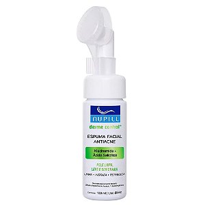 Espuma Facial Antiacne Nupill Derme Control Niacinamida e Ácido Salicílico 150ml