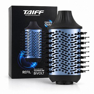 Refil Escova Secadora Taiff Tourmaline Formato Oval Azul