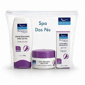 Kit Nupill Firmness Intensive Spa Dos Pés: Creme Esfoliante, Creme Hidratante e Loção Pédica