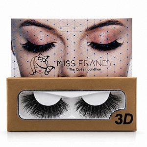 Cílios Postiços Miss Frandy Colletion The Queen 3D C19-0318