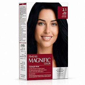 Coloração Creme Amend Magnific Color 2.1 Preto Azulado