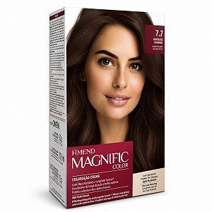 Coloração Creme Amend Magnific Color 7.7 Chocolate Dourado