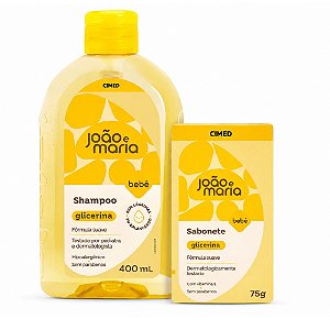 Kit Cimed João e Maria Baby: Shampoo 400ml e Sabonete Em Barra 75g
