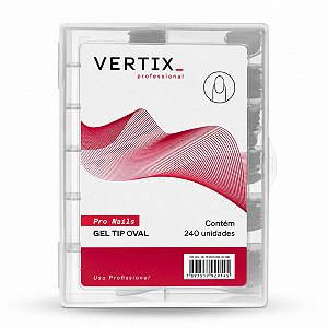 Gel Tip Vertix Pro Nails Oval Com 240 Unidades Cód.: 2914