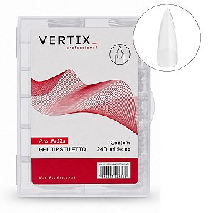 Gel Tip Vertix Pro Nails Stiletto Com 240 Unidades Cód.: 2917