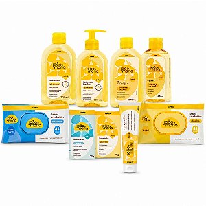 Kit Cimed João e Maria Baby Completo: 200ml Com Lenço Umedecido de 45 Unidades