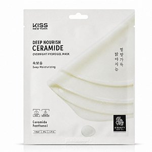Máscara Facial De Gel Kiss New York Ceramida Deep Nourish Ceramide Overnight Hydrogel Mask