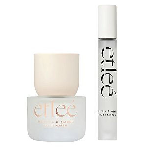 Kit Etleé Perfume Vanilla e Amber Eau De Parfum 30ml e 10ml