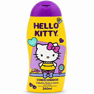 Condicionador Cabelos Finos e Claros Cia da Natureza Hello Kitty 260ml