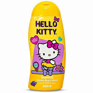Shampoo Cabelos Finos e Claros Cia da Natureza Hello Kitty 260ml