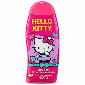 Shampoo Cabelos Lisos e Delicados Cia da Natureza Hello Kitty 260ml