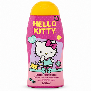 Condicionador Cabelos Lisos e Delicados Cia da Natureza Hello Kitty 260ml
