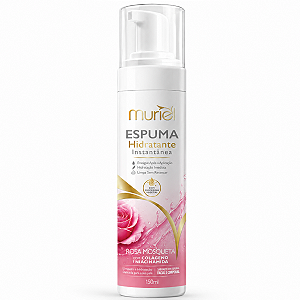 Espuma Hidratante De Limpeza Muriel Facial e Corporal Rosa Mosqueta 150ml