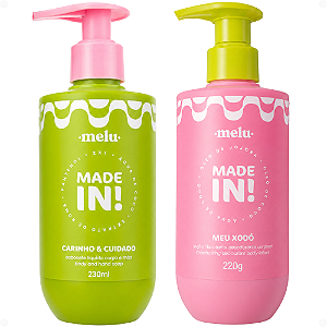 Kit Melu Made In!:Sabonete Líquido 230ml e Loção Hidratante 220g