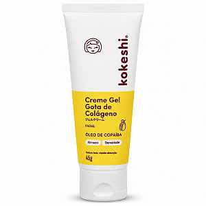 Creme Gel Facial Kokeshi Gota De Colágeno Óleo De Copaíba 45g