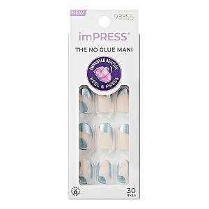 Unhas Autocolantes Kiss Ny Impress The No Glue Mani Slip Dress Im49