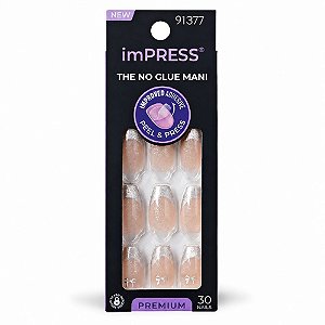 Unhas Autocolantes Kiss Ny Impress The No Glue Mani Premium Memory Lane Ime12