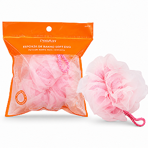 Esponja De Banho Proart Soft Duo Rosa Edb07bb