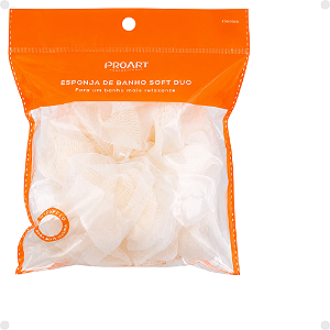 Esponja De Banho Proart Soft Duo Off White Edb06bb