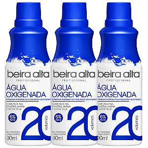 Kit Beira Alta Água Oxigenada: 20 Volumes C/3 90ml