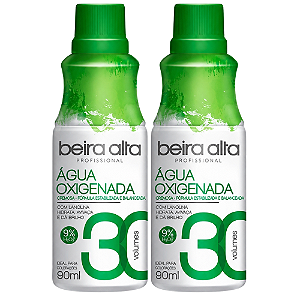 Kit Beira Alta Água Oxigenada:30 Volumes C/2 90ml