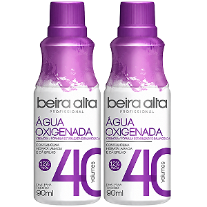Kit Beira Alta Água Oxigenada:40 Volumes C/2 90ml