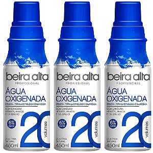 Kit Beira Alta Água Oxigenada:20 Volumes C/3 450ml