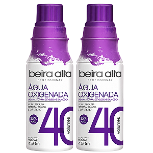 Kit Beira Alta Água Oxigenada:40 Volumes C/2 450ml