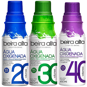 Kit Beira Alta Água Oxigenada: 20, 30 e 40 Volumes 450ml