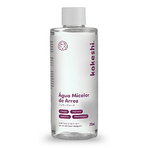 Água Micelar De Arroz Kokeshi Limpa, Hidrata, Acalma e Demaquila 215ml