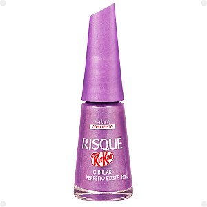 Esmalte Metálico Risqué KitKat O Break Perfeito Existe 8ml